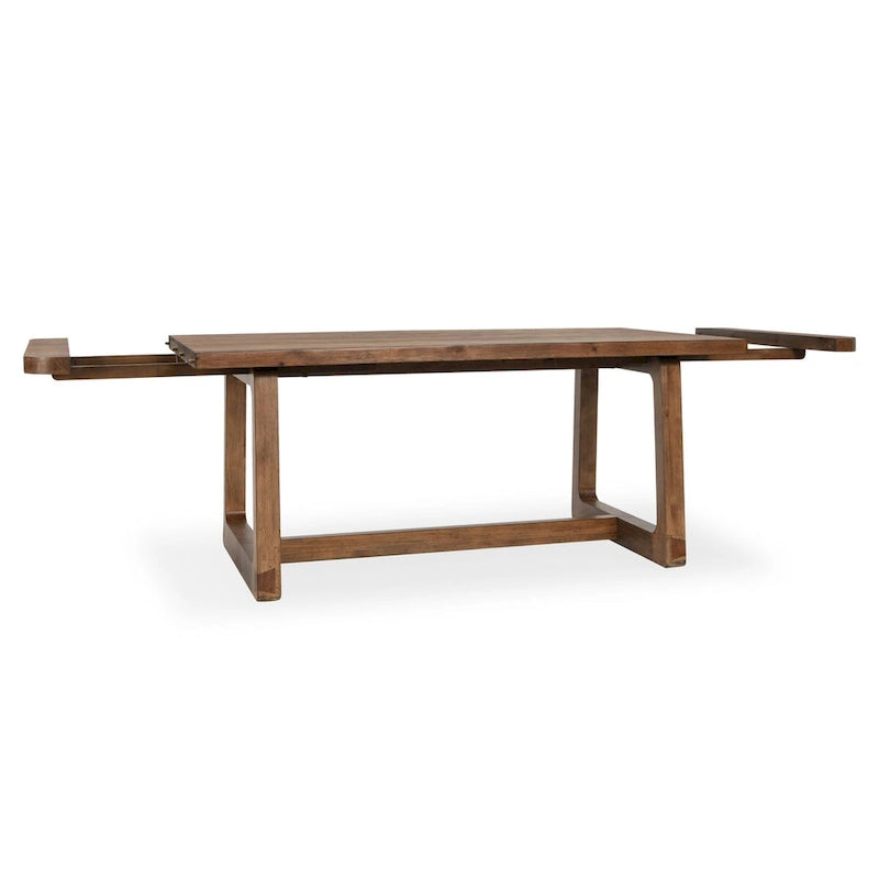 Table à manger extensible, gris fumé - 80-110cm de large x 39cm de profondeur x 30cm de haut